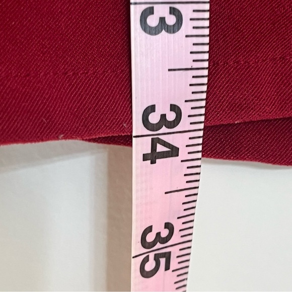 Women’s All American Button Front Tunic Top Embroidered Cranberry Moleskin 24W - Picture 10 of 11